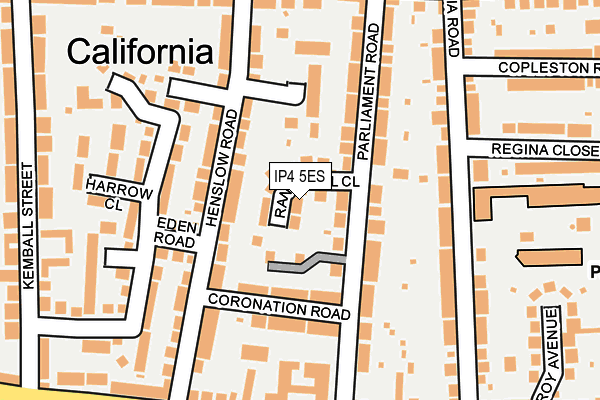 IP4 5ES map - OS OpenMap – Local (Ordnance Survey)