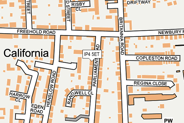 IP4 5ET map - OS OpenMap – Local (Ordnance Survey)