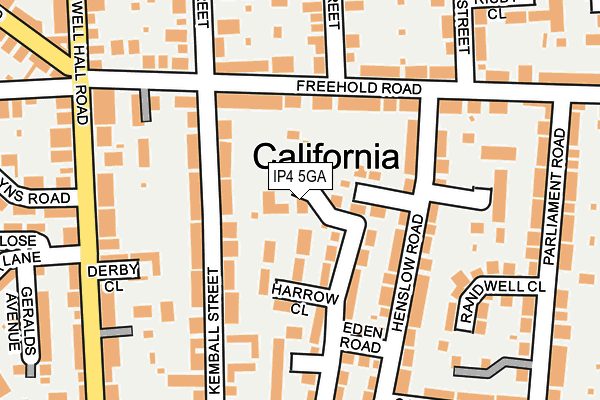 IP4 5GA map - OS OpenMap – Local (Ordnance Survey)