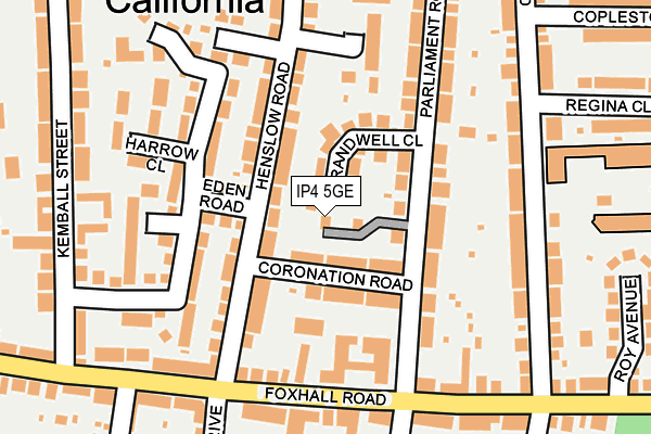 IP4 5GE map - OS OpenMap – Local (Ordnance Survey)
