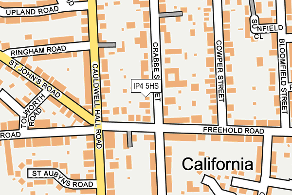 IP4 5HS map - OS OpenMap – Local (Ordnance Survey)