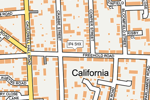 IP4 5HX map - OS OpenMap – Local (Ordnance Survey)