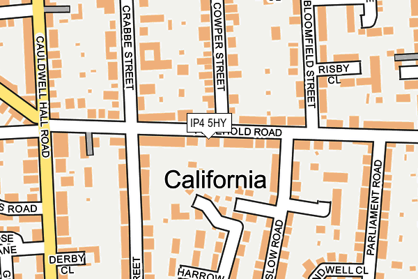 IP4 5HY map - OS OpenMap – Local (Ordnance Survey)