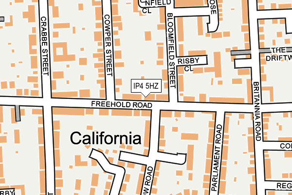 IP4 5HZ map - OS OpenMap – Local (Ordnance Survey)