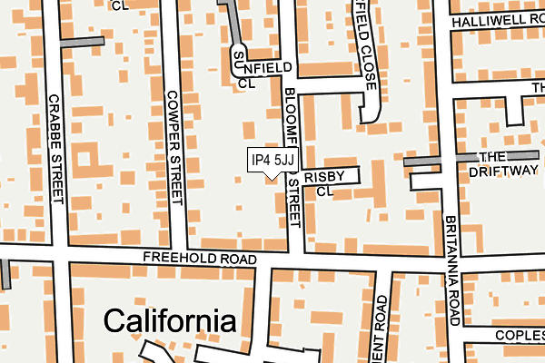 IP4 5JJ map - OS OpenMap – Local (Ordnance Survey)