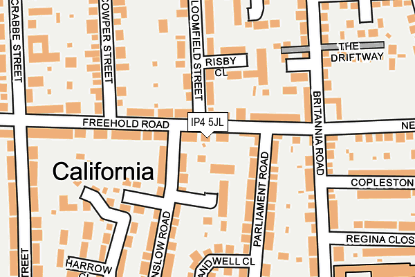 IP4 5JL map - OS OpenMap – Local (Ordnance Survey)