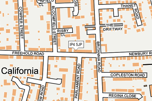 IP4 5JP map - OS OpenMap – Local (Ordnance Survey)