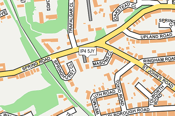IP4 5JY map - OS OpenMap – Local (Ordnance Survey)