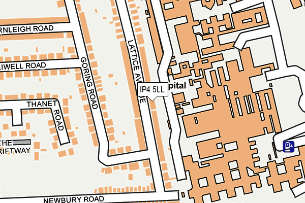 IP4 5LL map - OS OpenMap – Local (Ordnance Survey)