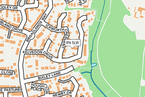 IP4 5LW map - OS OpenMap – Local (Ordnance Survey)