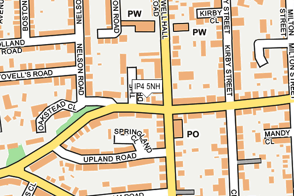 IP4 5NH map - OS OpenMap – Local (Ordnance Survey)
