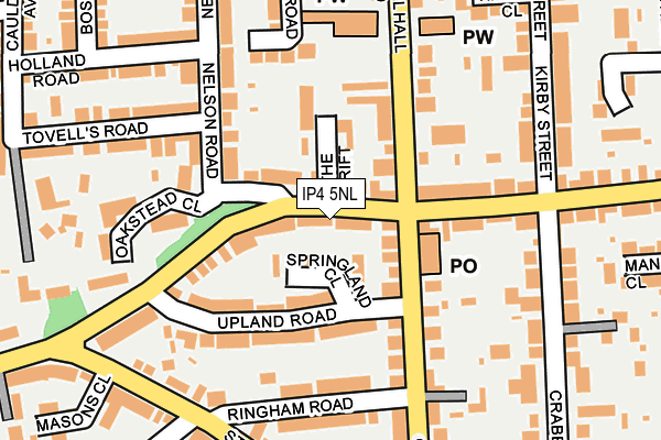 IP4 5NL map - OS OpenMap – Local (Ordnance Survey)