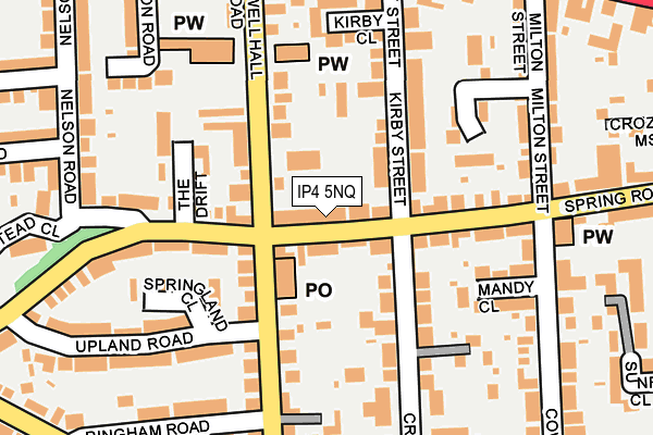 IP4 5NQ map - OS OpenMap – Local (Ordnance Survey)