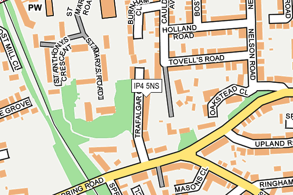 IP4 5NS map - OS OpenMap – Local (Ordnance Survey)