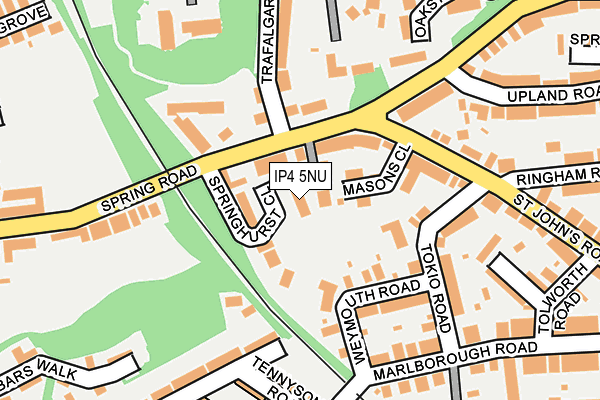 IP4 5NU map - OS OpenMap – Local (Ordnance Survey)