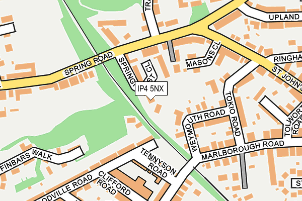 IP4 5NX map - OS OpenMap – Local (Ordnance Survey)
