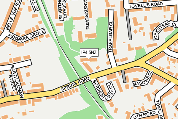IP4 5NZ map - OS OpenMap – Local (Ordnance Survey)