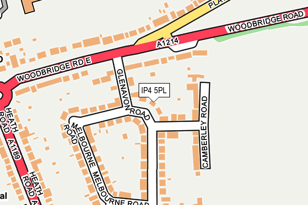 IP4 5PL map - OS OpenMap – Local (Ordnance Survey)