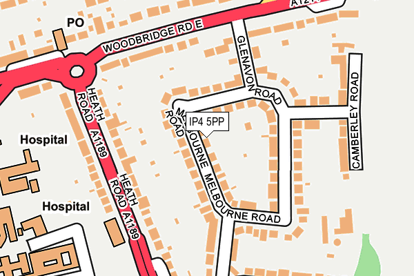 IP4 5PP map - OS OpenMap – Local (Ordnance Survey)