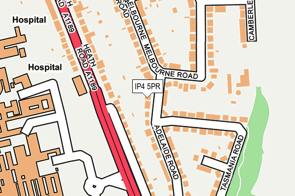 IP4 5PR map - OS OpenMap – Local (Ordnance Survey)
