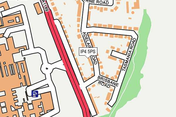 IP4 5PS map - OS OpenMap – Local (Ordnance Survey)