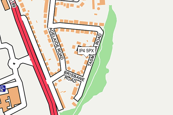 IP4 5PX map - OS OpenMap – Local (Ordnance Survey)
