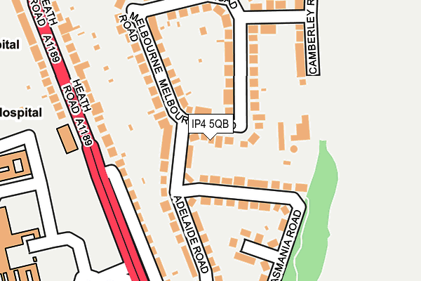 IP4 5QB map - OS OpenMap – Local (Ordnance Survey)