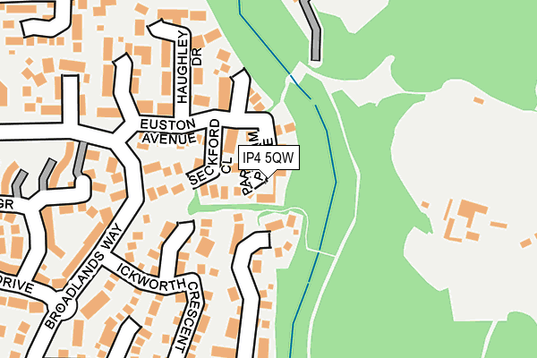 IP4 5QW map - OS OpenMap – Local (Ordnance Survey)