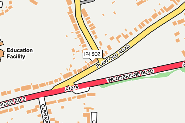 IP4 5QZ map - OS OpenMap – Local (Ordnance Survey)