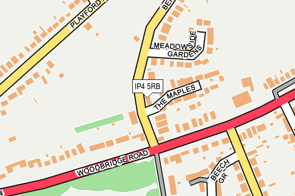 IP4 5RB map - OS OpenMap – Local (Ordnance Survey)