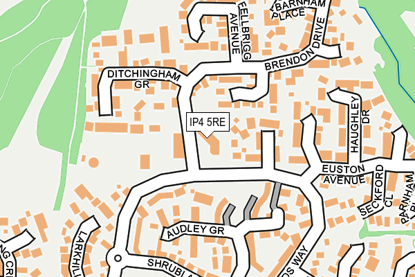 IP4 5RE map - OS OpenMap – Local (Ordnance Survey)