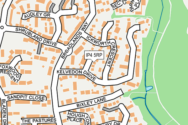 IP4 5RP map - OS OpenMap – Local (Ordnance Survey)