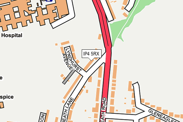 IP4 5RX map - OS OpenMap – Local (Ordnance Survey)