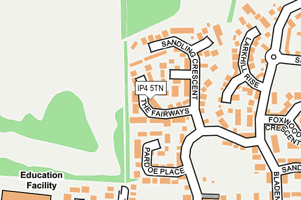 IP4 5TN map - OS OpenMap – Local (Ordnance Survey)