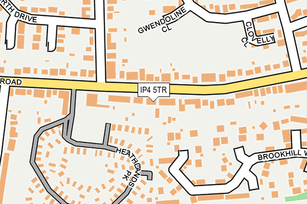 IP4 5TR map - OS OpenMap – Local (Ordnance Survey)