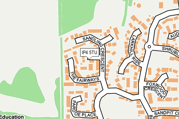 IP4 5TU map - OS OpenMap – Local (Ordnance Survey)