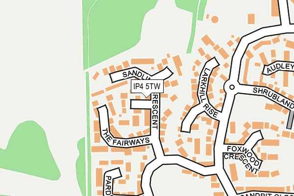 IP4 5TW map - OS OpenMap – Local (Ordnance Survey)