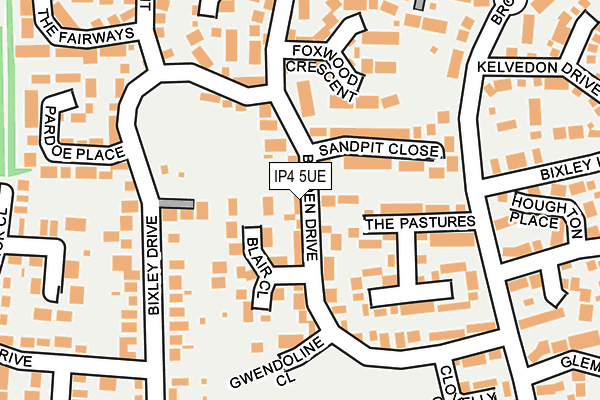 IP4 5UE map - OS OpenMap – Local (Ordnance Survey)