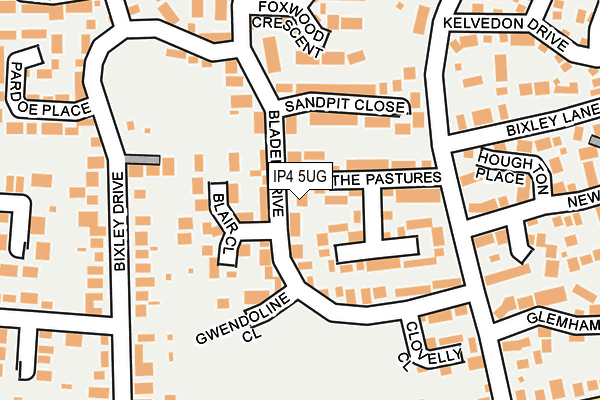 IP4 5UG map - OS OpenMap – Local (Ordnance Survey)