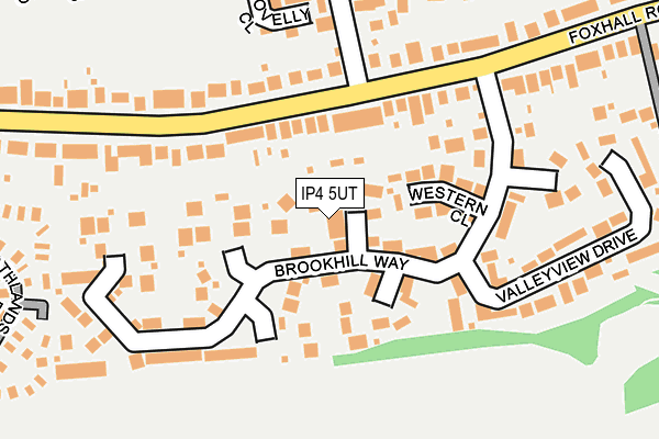 IP4 5UT map - OS OpenMap – Local (Ordnance Survey)