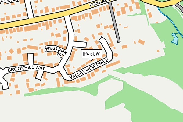 IP4 5UW map - OS OpenMap – Local (Ordnance Survey)