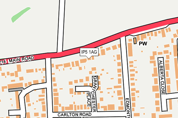 IP5 1AG map - OS OpenMap – Local (Ordnance Survey)