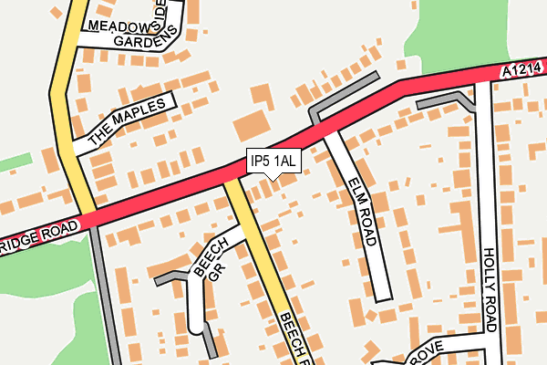 IP5 1AL map - OS OpenMap – Local (Ordnance Survey)