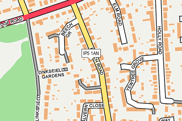 IP5 1AN map - OS OpenMap – Local (Ordnance Survey)