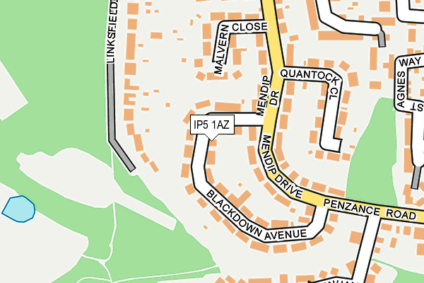 IP5 1AZ map - OS OpenMap – Local (Ordnance Survey)