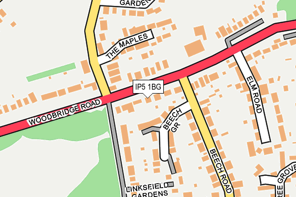 IP5 1BG map - OS OpenMap – Local (Ordnance Survey)