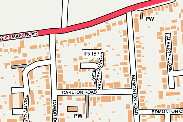 IP5 1BP map - OS OpenMap – Local (Ordnance Survey)