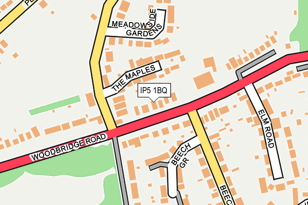 IP5 1BQ map - OS OpenMap – Local (Ordnance Survey)