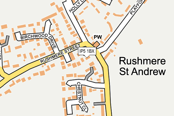 IP5 1BX map - OS OpenMap – Local (Ordnance Survey)