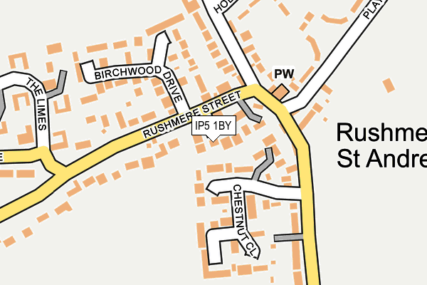 IP5 1BY map - OS OpenMap – Local (Ordnance Survey)